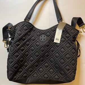 NEW Tory Burch Black Diaper/Shoulder Bag